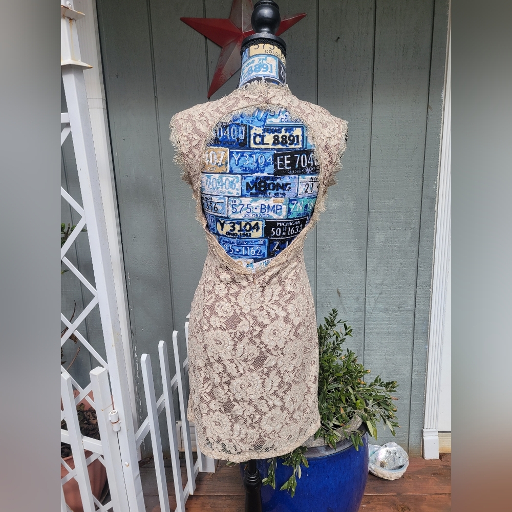 Dress Forum Cocktail Party Dress Lace Midi-Dress Size Small - Picture 6 of 8